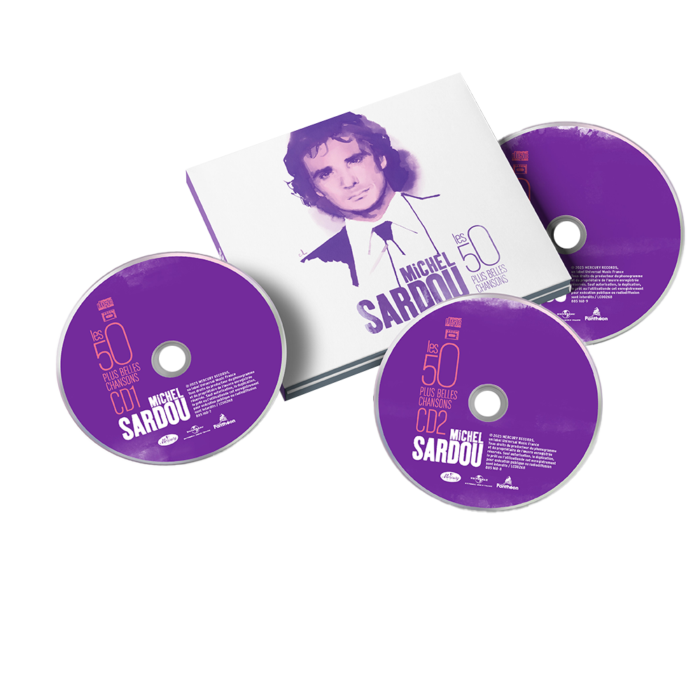 Pack Coffret 3 CD "Les 50 plus belles chansons" + Lithographie dédicacée et numérotée par Marc Antoine Coulon