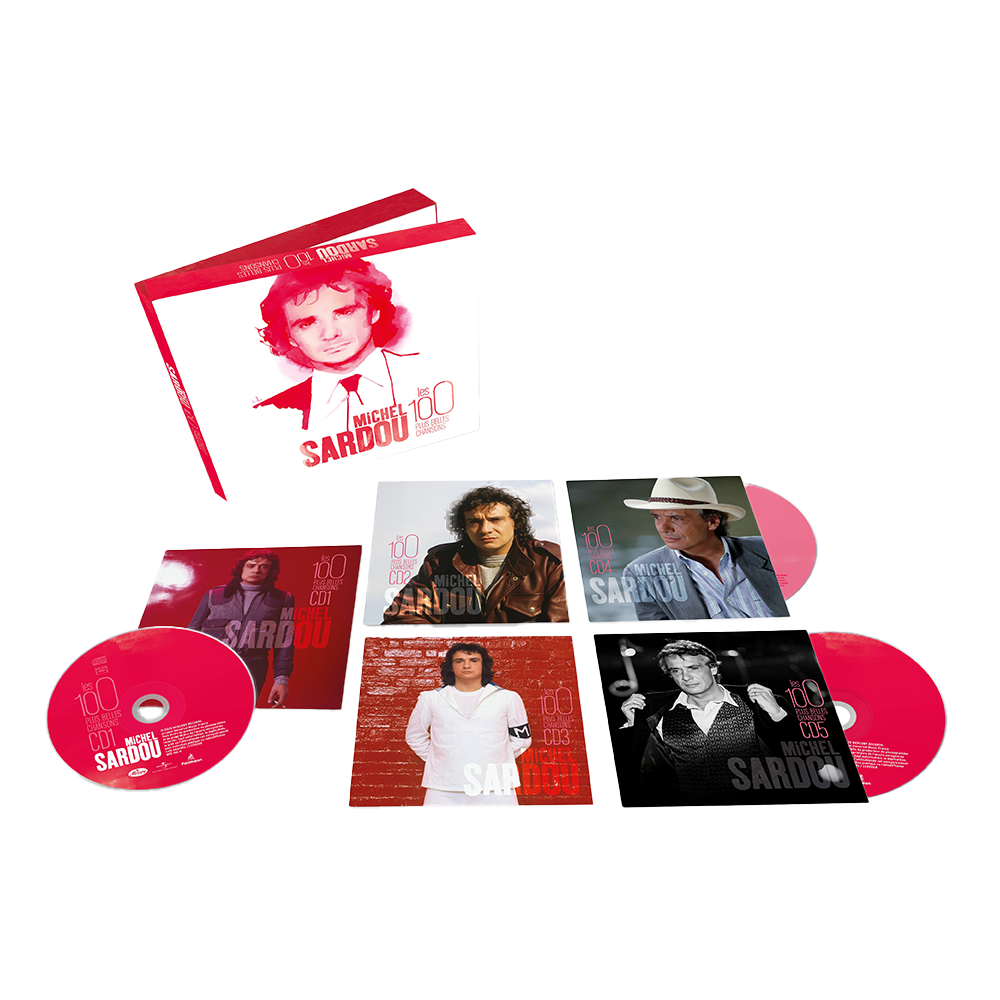 Pack Coffret 5CD "Les 100 plus belles chansons" + Lithographie dédicacée et numérotée par Marc Antoine Coulon