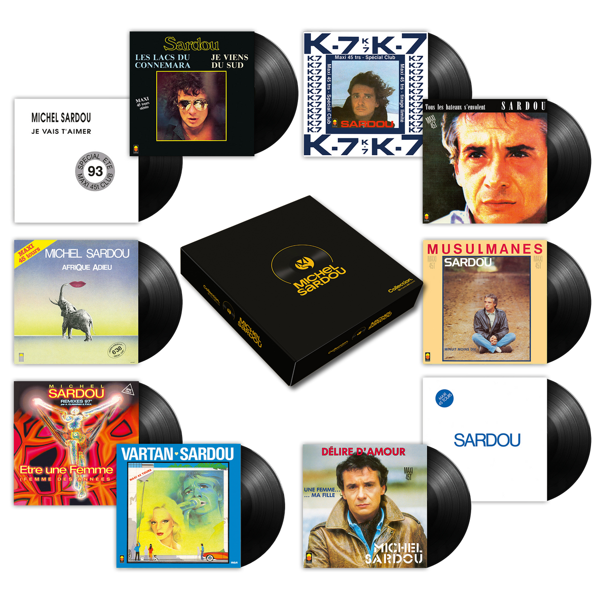 Coffret collection 10 maxis vinyles - Exclusivité Boutique