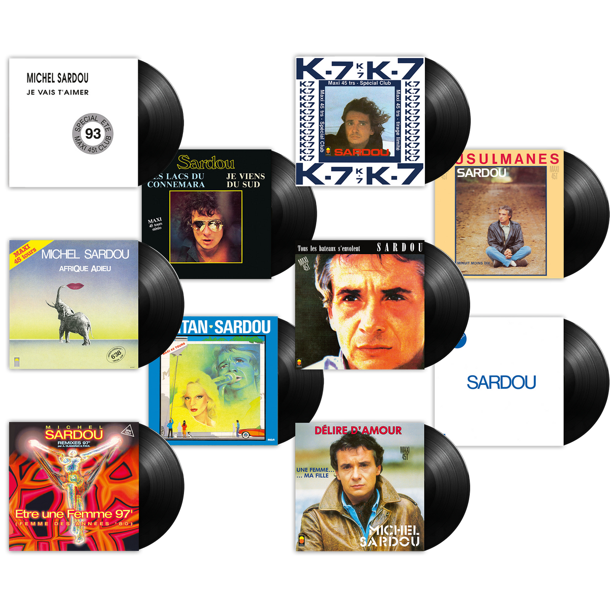Coffret collection 10 maxis vinyles - Exclusivité Boutique